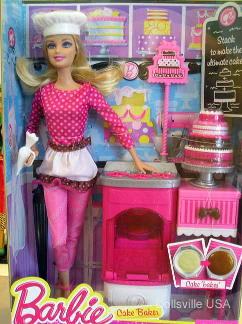 barbie bakery chef doll and playset